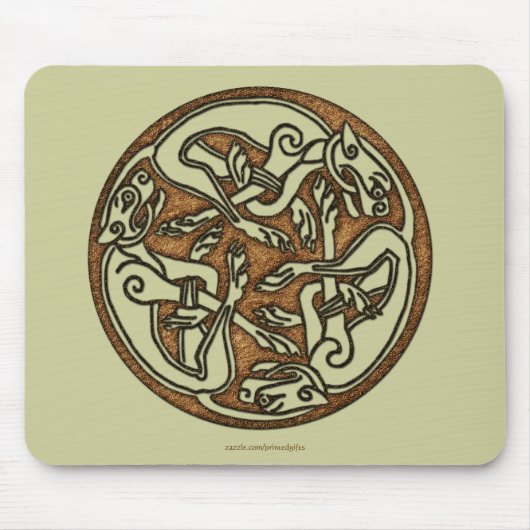 Tapis De Souris Symbole 3 Chien Celtique irlandais Mousepad (Devant)