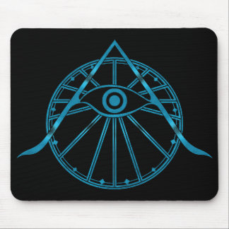 Tapis De Souris Symbole "Awaken" OEil à vue unique et géométrie sa