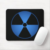 Tapis De Souris Symbole bleu Mousepad de rayonnement (Avec souris)