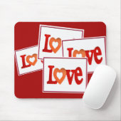 Tapis De Souris Symbole d'amour (Avec souris)
