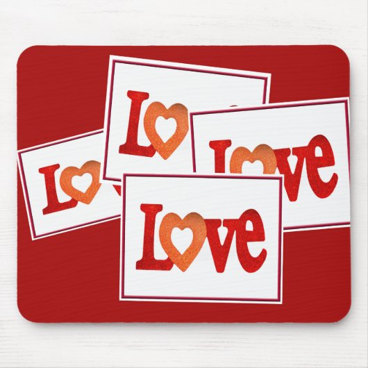 Tapis De Souris Symbole d'amour (Devant)