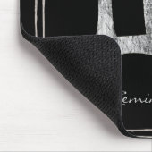 Tapis De Souris Symbole d'astrologie stylisée Gemini martelé argen (Coin)