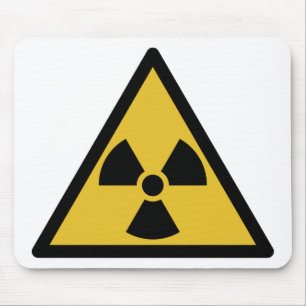 Tapis De Souris Symbole d'avertissement de rayonnement (danger rad
