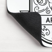 TAPIS DE SOURIS SYMBOLE DE BADGE ZODIAC AIRES FRAPPER (Coin)