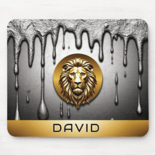 Tapis De Souris Symbole de faune majestueux Lion d'or 🦁