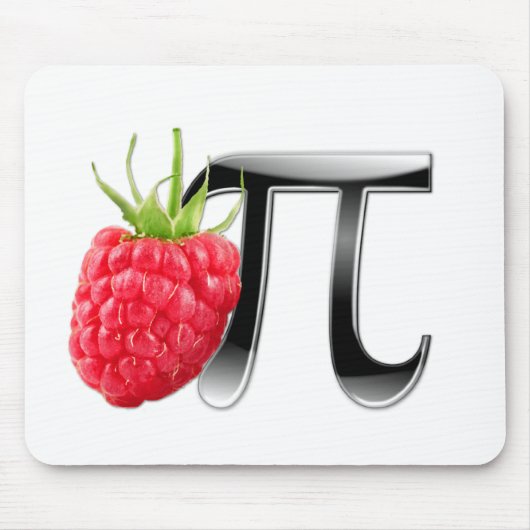 Tapis De Souris Symbole de framboise et de pi (Devant)