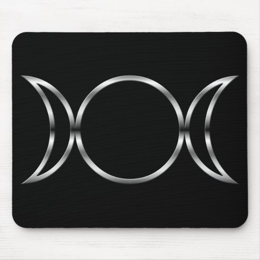 Tapis De Souris Symbole de la déesse triple de Falln Pagan (Devant)