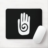 Tapis De Souris symbole de la main Hopi guérir spirale paume améri (Avec souris)