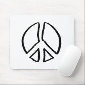 TAPIS DE SOURIS SYMBOLE DE LA PAIX (Avec souris)