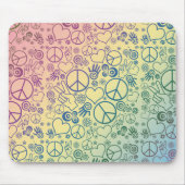 Tapis De Souris SYMBOLE DE LA PAIX arc-en-ciel (Devant)