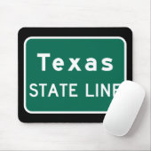 Tapis De Souris SYMBOLE DE LA ROUTE DU Texas State Line (Avec souris)