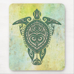 Tapis De Souris Symbole de la tortue de mer chamanique + vos idées