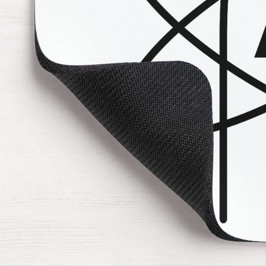 Tapis De Souris Symbole de l'athéisme (Emblème d'Atom) (Coin)