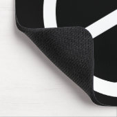 Tapis De Souris Symbole de paix blanc maigre (Coin)