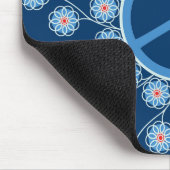 Tapis De Souris Symbole de paix Fleurs (Coin)