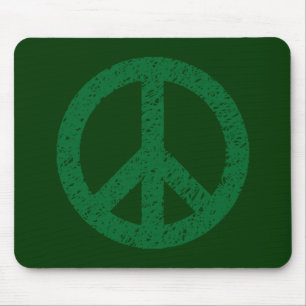 Tapis De Souris Symbole de paix Scribble Stenciled