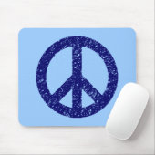 Tapis De Souris Symbole de paix Scribble Stenciled (Avec souris)