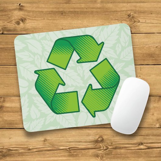 Tapis De Souris Symbole de recyclage