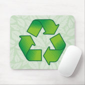 Tapis De Souris Symbole de recyclage (Avec souris)