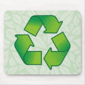 Tapis De Souris Symbole de recyclage (Devant)