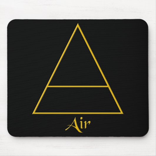 Tapis De Souris Symbole d'élément d'air de Falln Pagan (Devant)
