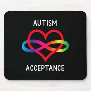Tapis De Souris Symbole d'infini d'acceptation de l'autisme Pro po