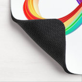 Tapis De Souris Symbole d'infinité arc-en-ciel stratifié (Coin)
