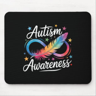 Tapis De Souris Symbole d'infinité de Sensibilisation sur l'autism