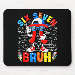 Tapis De Souris Symbole du jour 67 six sept mème professeur de mat