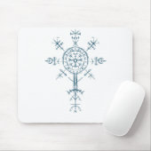 Tapis De Souris Symbole du norse antique (Avec souris)
