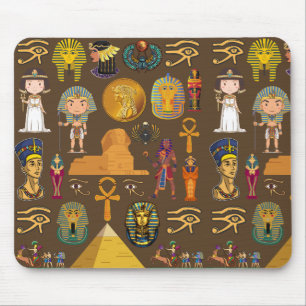 Tapis De Souris Symbole égyptien ancien Hiéroglyphique - Motif