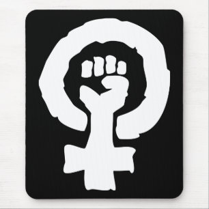 Tapis De Souris symbole féminin universel de solidarité main