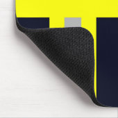 Tapis De Souris Symbole Feuerwehr Uniforme Blau Mousepad (Coin)