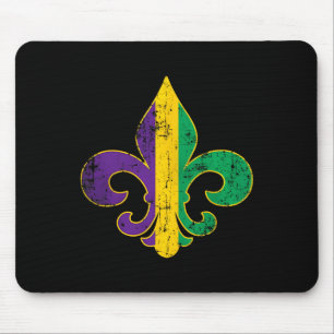 Tapis De Souris Symbole Fleur Delis Mardi Gras Louisiane Carnaval