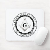 Tapis De Souris Symbole franc-maçonnerie (Avec souris)