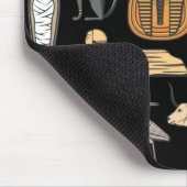 Tapis De Souris SYMBOLE Hiéroglyphique égyptien Motif Arrière - pl (Coin)