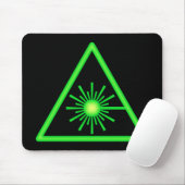 Tapis De Souris Symbole laser vert Mousepad (Avec souris)
