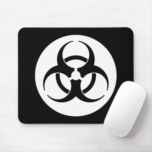 Tapis De Souris Symbole Mousepad de Biohazard (Avec souris)
