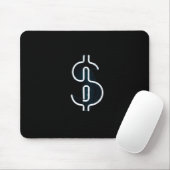 Tapis De Souris SYMBOLE NEON Dollar (Avec souris)