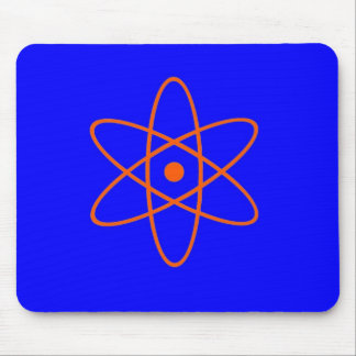 Tapis De Souris Symbole nucléaire bleu et orange
