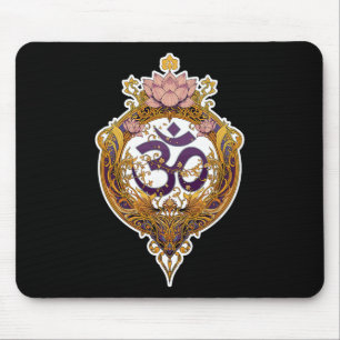 Tapis De Souris Symbole Om Spiritualité Zen Paix Yoga Méditation 