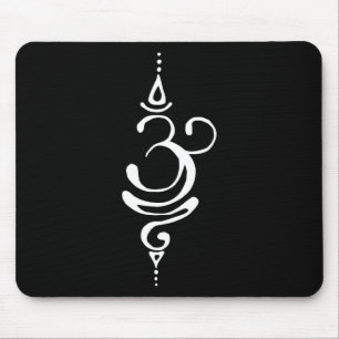 Tapis De Souris Symbole Om Yoga Bouddhisme M Sanskrit Ancien Respi