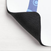 Tapis de souris symbole Pi avec cercles bleus (Coin)