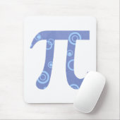Tapis de souris symbole Pi avec cercles bleus (Avec souris)
