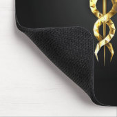 Tapis De Souris Symbole Polygonal Or Caduceus (Coin)