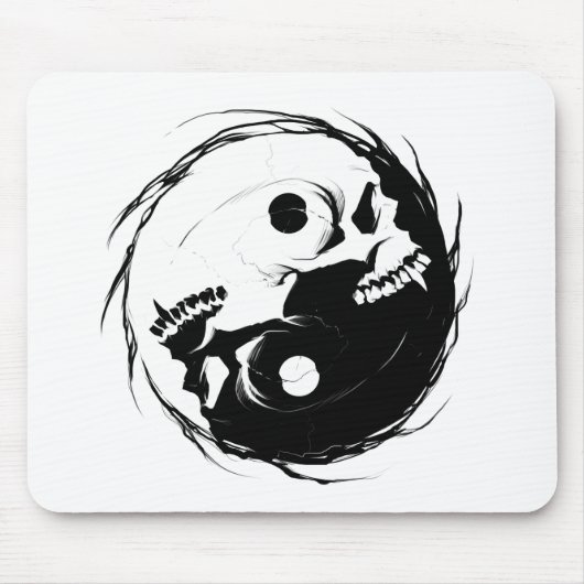 Tapis De Souris Symbole religieux du Yin yang (Devant)