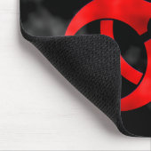 Tapis De Souris Symbole rouge de tabagisme Mousepad de Biohazard (Coin)