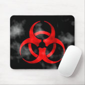 Tapis De Souris Symbole rouge de tabagisme Mousepad de Biohazard (Avec souris)