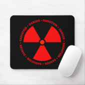 Tapis De Souris Symbole rouge Mousepad de rayonnement (Avec souris)