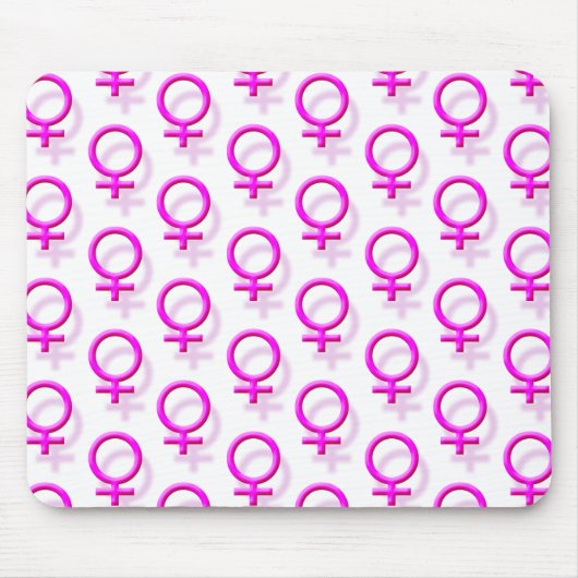 Tapis De Souris Symbole sexuel féminin (Devant)